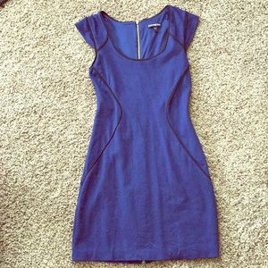 Dark purple/blue dress with zip up back